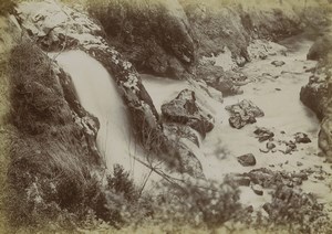 France Pyrenees Eaux Bonnes Valentin Mountain Stream Old Photo 1900