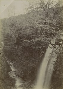 France Pyrenees Eaux Bonnes Cascade Gros Hêtre waterfall Old Photo 1900