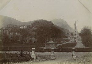 France Pyrenees Lourdes Mount of Calvary Old Photo 1900