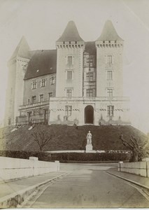 France Pyrenees Pau Castle North side Old Photo 1900