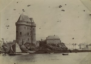 France Saint-Malo Saint Servan Tour Solidor Tower Old Photo 1900