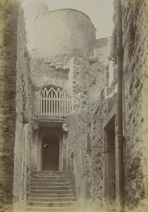 Bailiwick of Jersey Mont Orgueil castle entrance Old Photo 1900