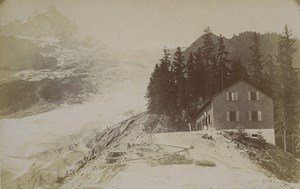 France Alps Bossons glacier Chamonix Old Photo 1890