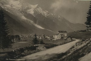 France Alps Chamonix and Mont Blanc Old Photo 1890