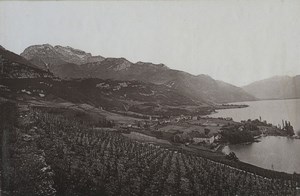 France Alps Annecy Lake Old Photo 1890