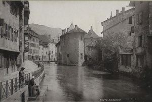 France Alps Annecy River Thiou Old Photo 1890