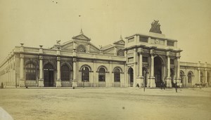 Belgium Brussels Outside Gare du Midi Train Station & Museum Old Photos 1890