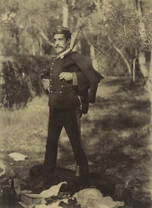 Italy Sanremo Dolceacqua Soldier in Uniform & Group Old Photos 1890