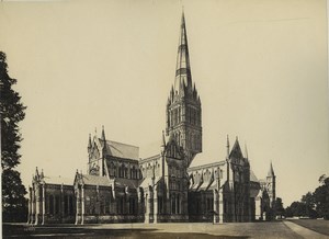United Kingdom Salisbury Cathedral Old Photos 1890