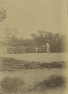 Italy Sanremo Cricket Ground Game Sports Old Photo 1890