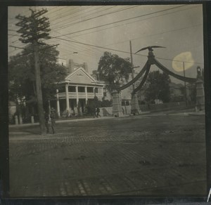 USA Salt Lake City Eagle Gate Monument Old Photo 1904