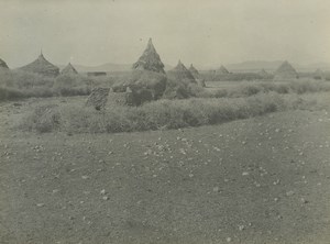 Algeria Countryside scene Grain Stores? Old Photo 1930