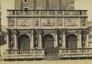 Italy Venice Loggetta del Sansovino Campanile Old Cabinet Photo 1870
