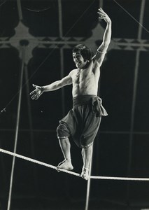 Belgium Circus Tightrope walker Li Suang Old Puttevils Photo 1960's