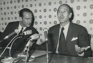 France Politics Jacques Chirac & Valery Giscard d'Estaing Old Photo 1970