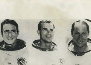 NASA Apollo 15 James Irwin David Scott & Alfred Worden Old Photo 1971