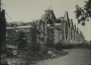 France Reims WWI Factory Destruction Old Photo Wentzell 1919 #1