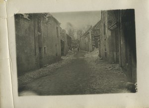 France WWI Marne Cormicy ruins Old Photo 1918
