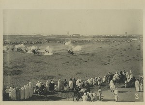 Morocco Marrakech Military Maneuvers? Cavalry Old Photo Felix 1930