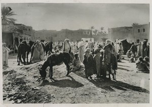 Tunisia village of South Tunisia Market Place? Old Photo 1930