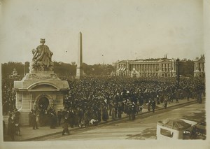 France Paris place de la Concorde Gordon Bennett cup Old Rol Photo 1913