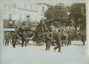 France Paris Academician Henry Roujon Funeral Old Rol Photo 1914