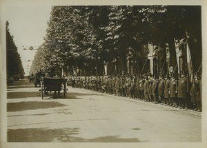 France Roubaix 1870 veterans President Fallieres Parade Old Rol Photo 1911