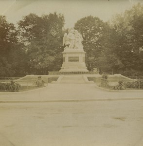 German occupied France Alsace Niederbronn? Monument Old Photo 1900