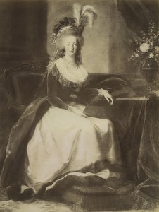 Versailles Museum Marie Antoinette by Vigée Lebrun Old Photo 1890'