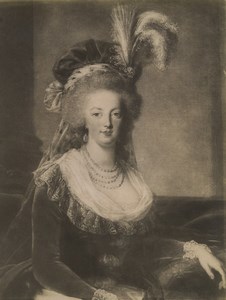 Versailles Museum Marie Antoinette by Vigée Lebrun Old Photo 1890'