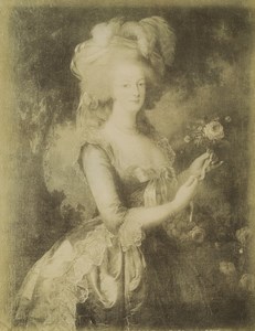 Versailles Museum Marie Antoinette by Vigée Lebrun Old Photo 1890'