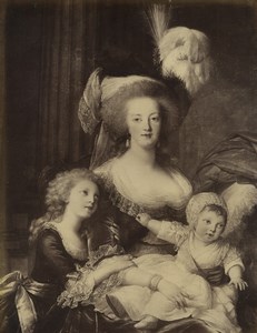 Versailles Museum Marie Antoinette by Vigée Lebrun Old Photo Neurdein 1890'