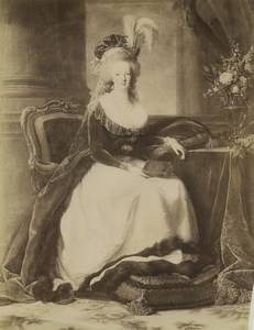 Versailles Museum Marie Antoinette by Vigée Lebrun Old Photo Neurdein 1890'