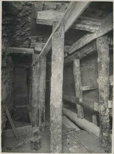 Underground Paris sewers catacombs construction Old Photo 1932 #01