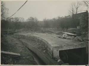 Underground Paris sewers catacombs construction Old Photo 1932 #07