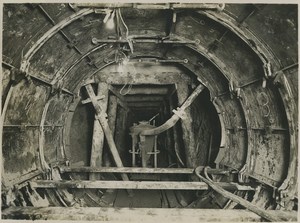 Underground Paris sewers catacombs construction Old Photo 1932 #09