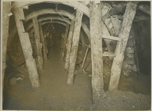 Underground Paris sewers catacombs construction Old Photo 1932 #11
