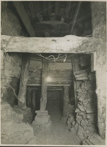 Underground Paris sewers catacombs construction Old Photo 1932 #13
