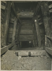 Underground Paris sewers catacombs construction Old Photo 1932 #14