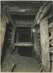Underground Paris sewers catacombs construction Old Photo 1932 #15