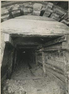 Underground Paris sewers catacombs construction Old Photo 1932 #18