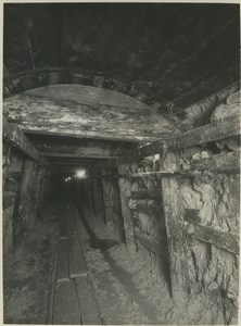 Underground Paris sewers catacombs construction Old Photo 1932 #19