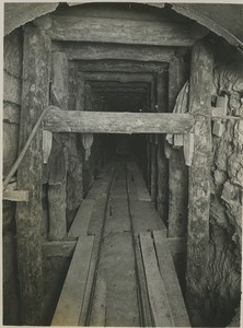 Underground Paris sewers catacombs construction Old Photo 1932 #22
