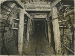 Underground Paris sewers catacombs construction Old Photo 1932 #28