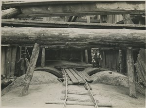 Underground Paris sewers catacombs construction Old Photo 1932 #29