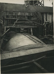 Underground Paris sewers catacombs construction Old Photo 1932 #30