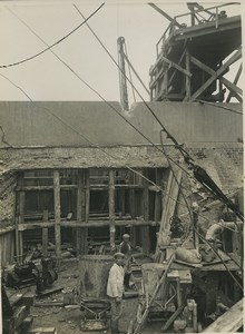 Underground Paris sewers catacombs construction Old Photo 1932 #33