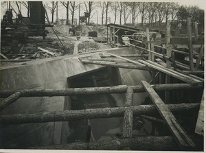 Underground Paris Construction Saint Denis Old Photo 1935