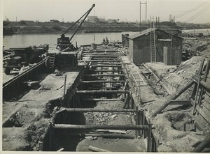 Underground Paris Water collector Saint Denis Seine river Old Photo 1935 #1