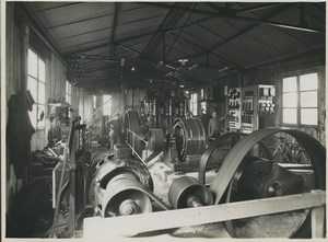 Underground Paris Water collector Porte de Pantin Engine Room Old Photo 1935